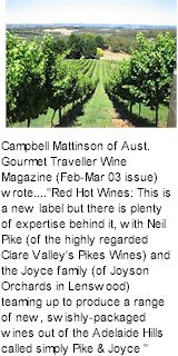 http://www.pikeandjoyce.com.au/ - Pike Joyce - Tasting Notes On Australian & New Zealand wines